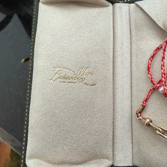 Marie Lichtenberg 29” 9K Cultured Pearl and Silk Cord Station Necklace Chain - Picture 2 of 8